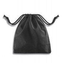 WOREK BAWEŁNIANY 35x40cm CZARNY 220g DUŻY GRUBY WIELORAZOWY EKOLOGICZNY