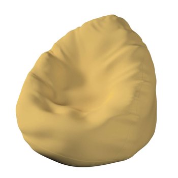 Worek do siedzenia, zgaszony żółty, Ø80 × 115 cm, Cotton Panama - Dekoria