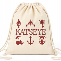 Worek EKO Beżowy KATSEYE BAND Na Buty Kapcie Muzyka K-pop Na Prezent Wzory