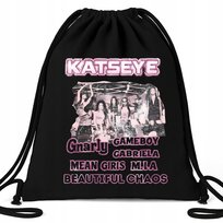 Worek EKO Czarny KATSEYE ALBUM Na Buty Kapcie Muzyka K-pop Na Prezent Wzory