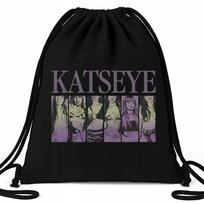 Worek EKO Czarny KATSEYE CHAOS ERA Na Buty Kapcie Muzyka K-pop Prezent Wz