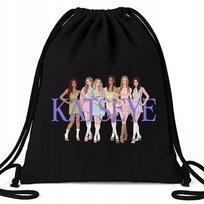 Worek EKO Czarny KATSEYE CONCERT Na Buty Kapcie Muzyka K-pop Prezent Wzory
