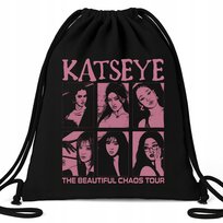 Worek EKO Czarny KATSEYE DEBUT Na Buty Kapcie Muzyka K-pop Na Prezent Wzory