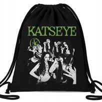 Worek EKO Czarny KATSEYE GIRLS Na Buty Kapcie Muzyka K-pop Na Prezent Wzory