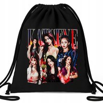 Worek EKO Czarny KATSEYE KPOP Na Buty Kapcie Muzyka K-pop Na Prezent Wzory