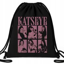 Worek EKO Czarny KATSEYE MERCH Na Buty Kapcie Muzyka K-pop Na Prezent Wzory