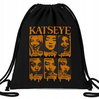 Worek EKO Czarny KATSEYE TREND Na Buty Kapcie Muzyka K-pop Na Prezent Wzory