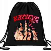 Worek EKO Czarny KATSEYE Y2K Na Buty Kapcie Muzyka K-pop Na Prezent Wzory