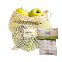 Worek na warzywa i owoce SAKWABAG 2,5 kg, beżowy, 25x30 cm