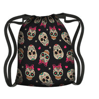 Worek-plecak Arco Design, wodoodporny, lekki, czarny, nadruk Coco, miejski, unisex, sznurowany, 47x39 cm