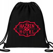Worek Plecak BAWEŁNA Czarny EKO HAZBIN HOTEL PREZENT HAZBIN HOTEL SERIAL WZ