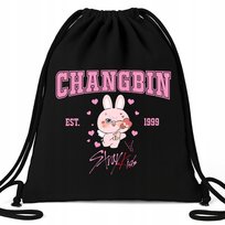 Worek Plecak EKO Czarny CHANGBIN STRAY KIDS Na Buty Prezent Muzyka KPOP Wz
