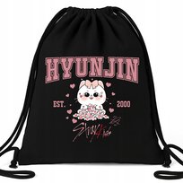 Worek Plecak EKO Czarny HYUNJIN STARY KIDS Na Buty Prezent Muzyka KPOP Wz