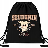 Worek Plecak EKO Czarny SEUNGMIN STRAYKIDS Na Buty Prezent Muzyka KPOP Wz