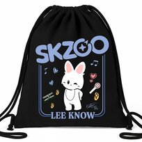 Worek Plecak EKO Czarny SKZOO LEE KNOW Na Buty Kapcie Prezent Muzyka Wzory