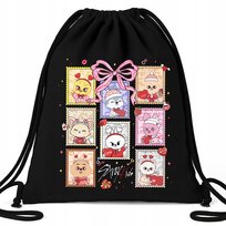 Worek Plecak EKO Czarny STARY KIDS BAND Na Buty Prezent Muzyka KPOP Wzory