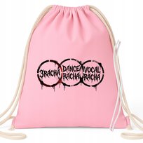 Worek Plecak EKO Różowy DANCE RACHA VOCAL RACHA Na Buty Kapcie Do Szkoły Wz