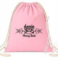 Worek Plecak EKO Różowy DOMIN ATE Na Buty Kapcie Do Szkoły Przedszkola Wz
