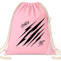 Worek Plecak Różowy BOYSBAND STRAY Na Buty Kapcie Do Szkoły Przedszkola Wz