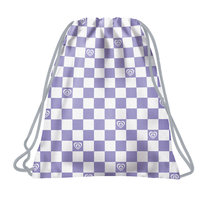 Worek szkolny dla dziewczynki BackUp szachownica fioletowy