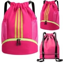 Worek Szkolny Na Buty Obuwie Wf Plecak Do Szkoły Workoplecak Wodoodporny Różowy Duży L