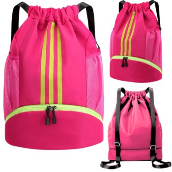 Worek Szkolny Na Buty Obuwie Wf Plecak Do Szkoły Workoplecak Wodoodporny Różowy Duży L - Imiti