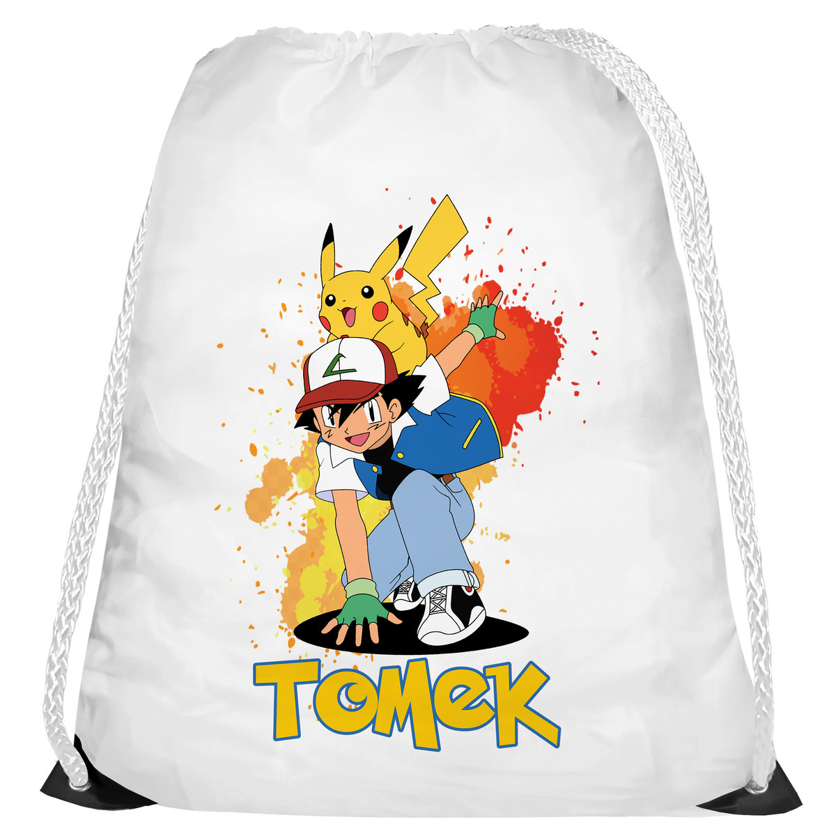 Фото - Шкільний рюкзак (ранець) Weifeng Worek Workoplecak Plecak Na Buty Dla Dziecka Do Szkoły Pokemon Pikachu Ani 