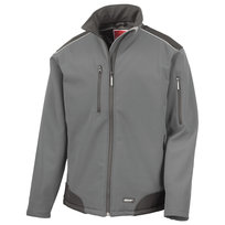 WORK-GUARD By Result Męska Kurtka Robocza Softshell Ripstop (M / Szary) Result