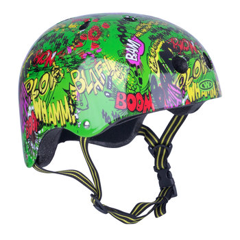 Worker, Kask rowerowy dziecięcy, Freestyle Komik, zielony, rozmiar 48-52 - WORKER