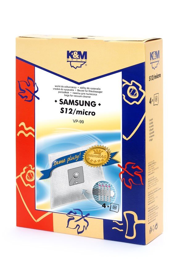 Worki do odkurzacza K&M S12/micro, 4 szt.