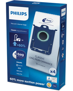 Worki do odkurzacza PHILIPS S-Bag Classic Long Performance FC8021/03, 4 szt. - Philips