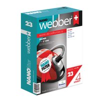 Worki do odkurzacza WEBBER (23 nano filter) Zelmer 1500, 4 szt. Webber