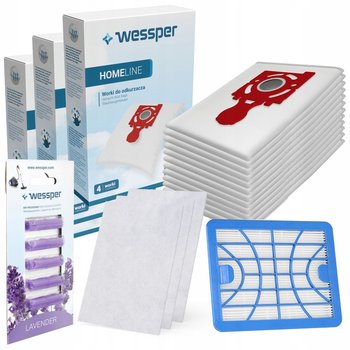 Worki Do Odkurzacza, Wessper, Homeline Zelmer Jupiter, Zestaw 12 Szt. + Zapach + Filtr Hepa  - Wessper