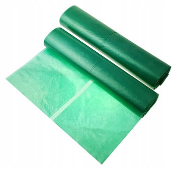 Worki do segregacji 120L zielone SZKŁO 100 szt. (4 rolki) - inna (Inny)