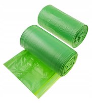 Worki do segregacji 35L zielone SZKŁO 500 szt. (10 rolek)