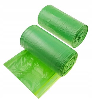 Worki do segregacji SZKŁA 35L zielone 50 szt. (1 rolka) - e-pack