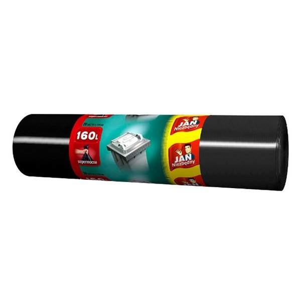 Worki LD JAN NIEZBĘDNY, czarne, 160 l, 20 szt.