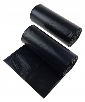 Worki na śmieci 120L SUPER MOCNE czarne 50 szt. (10 rolek) 100 mikronów - e-pack