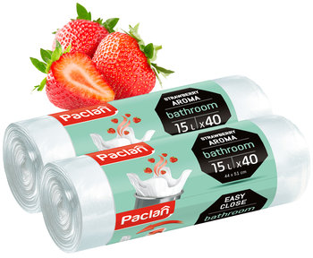 Worki na śmieci 15 L Paclan do łazienki 80 szt ZAPACHOWE - Paclan