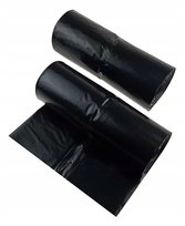 Worki na śmieci 240L czarne MOCNE budowlane 10 szt. (1 rolka) 40 mikronów