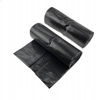 Worki na śmieci 240L czarne SUPER MOCNE budowlane 50 szt. 80µm (10 rolek)