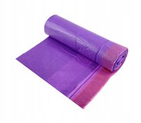 Worki na śmieci 35L zapachowe Z TAŚMĄ fioletowe 15 szt. (1 rolka) lawenda