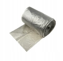 Worki na śmieci 60L PRZEZROCZYSTE 100 szt. (4 rolki) GRUBE 35 mikronów