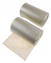 Worki na śmieci 60L przezroczyste 250 szt. (5 rolek)