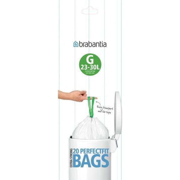 Worki na śmieci BRABANTIA, 23-30 l, 20 szt.