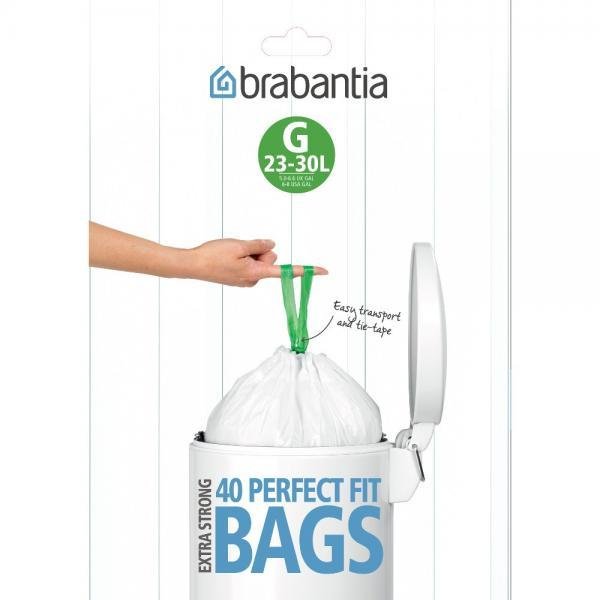 Worki na śmieci BRABANTIA, 23-40 l, 40 szt.