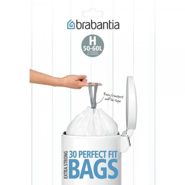 Worki na śmieci BRABANTIA, 50-60 l, 30 szt.