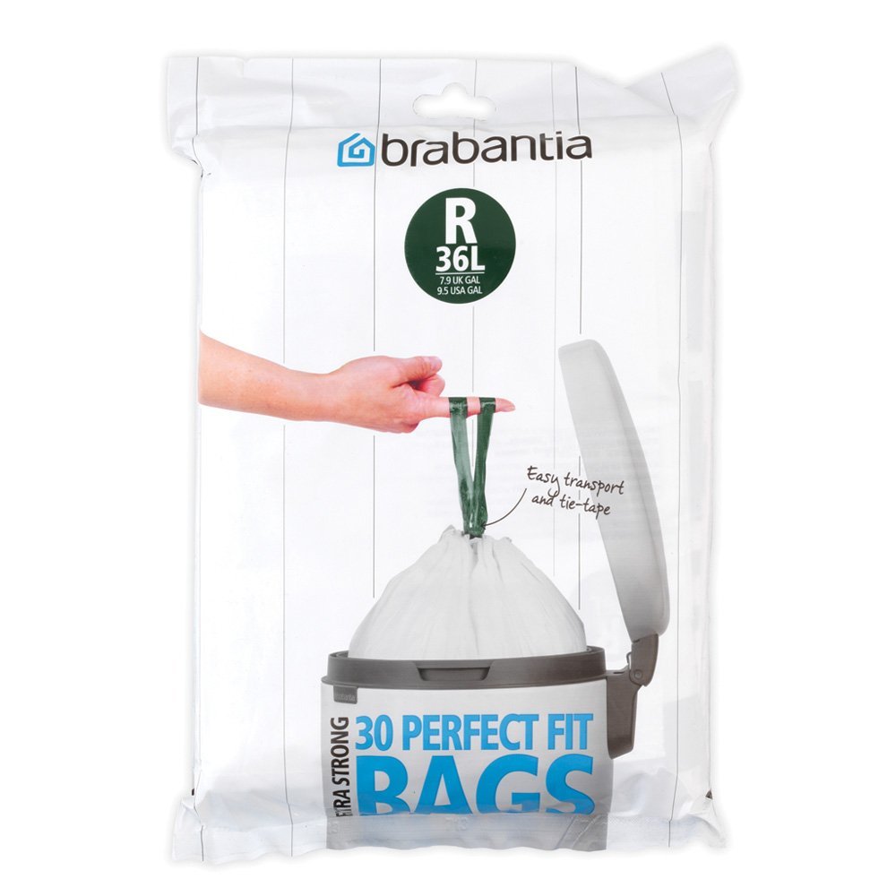 Worki na śmieci BRABANTIA PerfectFit Bags, rozmiar R, 36 l, 30 szt.