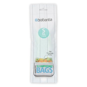 Worki na śmieci do kompostowania BRABANTIA Compostable Bags, rozmiar S, 6 l, 10 szt. - BRABANTIA