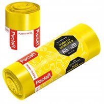 Worki Na Śmieci Do Segregacji Paclan 60L 20 szt Kolor Żółty - Plastik/Metal Paclan